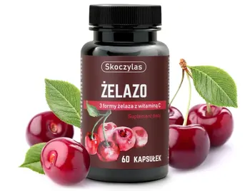 Skoczylas Żelazo 3 formy żelaza z witaminą C, kapsułki, 60 szt.