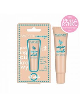 Flos-Lek Lip Care, peeling cukrowy do ust, off-white, 14 g