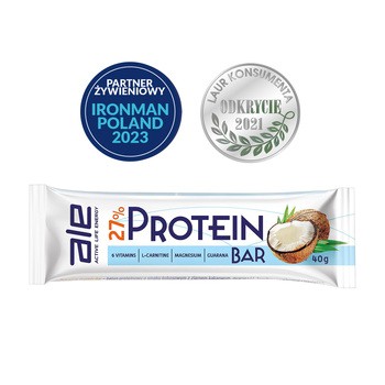 ALE Active Life Energy 27% Protein Bar, baton o smaku kokosowym, 40 g