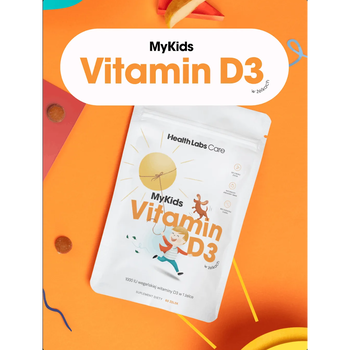 HealthLabs MyKids Vitamin D3, żelki, smak jabłkowy, 60 szt.