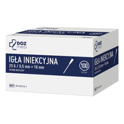 DOZ Med, igła iniekcyjna, 0,5 mm x 16 mm (25G), 100 szt.