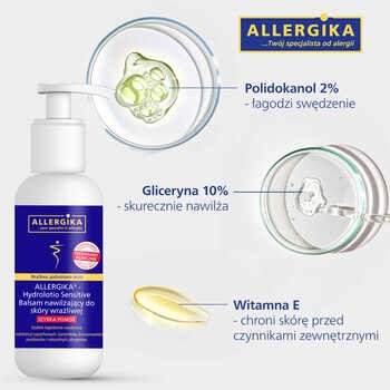 Allergika Hydrolotio Sensitive, balsam nawilżający do skóry wrażliwej, 200 ml