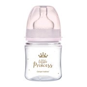 alt Canpol babies Easy Start Royal Baby, butelka szeroka, antykolkowa, różowa, 120 ml, 1 szt.