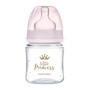 Canpol babies Easy Start Royal Baby, butelka szeroka, antykolkowa, różowa, 120 ml, 1 szt.