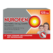 Nurofen dla dzieci, 125 mg, czopki, 10 szt.