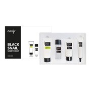 Zestaw Coxir Black Snail, Green Tea Clear pianka oczyszczająca, 30 ml + Black Snail Collagen tonik nawilżający i wygładzający, 30 ml + serum, 15 ml,  krem odżywczy, 20 ml https://azcdn.doz.pl/image/d/product/8f2dfd92-scale-180x180.png