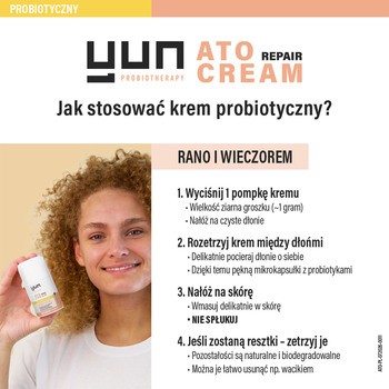 Yun ATO Repair Cream, krem probiotyczny, 50 ml