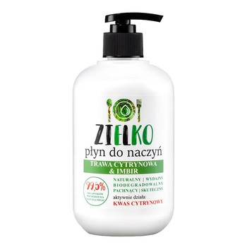 Zielko, Płyn do mycia naczyń, trawa cytrynowa, 500 ml