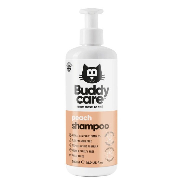 Buddycare Buddycare, szampon dla kotów, brzoskwiniowy, 500 ml