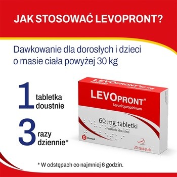 Levopront, 60 mg, tabletki, 20 szt.
