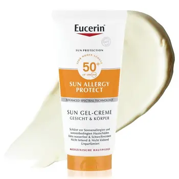 Eucerin Sun Allergy Protect, żel-krem ochronny do twarzy i ciała, SPF 50+, 200 ml