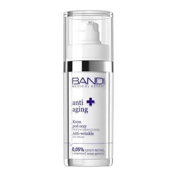 Bandi Medical Expert Anti-Aging, krem pod oczy przeciw zmarszczkom, 0,05% czysty retinol + witamina C, 30 ml