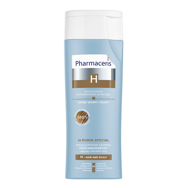 Pharmaceris Pharmaceris H-Purin Special, specjalistyczny szampon przeciwłupieżowy, łupież suchy i tłusty, 250 ml