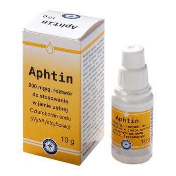 Aphtin, 200 mg/g, roztwór do stosowania w jamie ustnej, 10 g