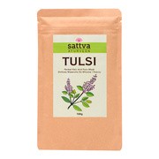 Sattva Herbal Tulsi Powder, ziołowa maseczka do włosów i twarzy, 100 g