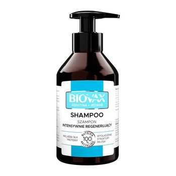Biovax Keratyna + Jedwab, szampon intensywnie regenerujący, 200 ml