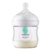 Avent, butelka responsywna dla niemowląt z nakładką antykolkową AirFree, Natural, 125 ml, 1 szt.        