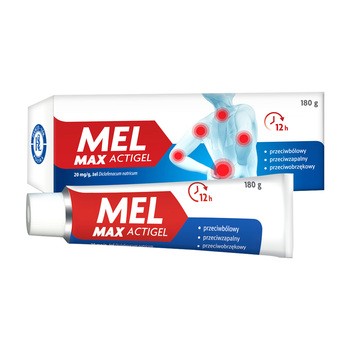 Mel Max Actigel, 20 mg/g, żel, 180 g