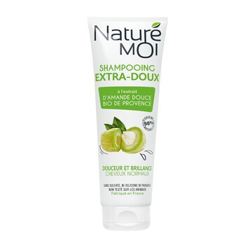 Nature Moi, szampon do włosów normalnych, olej ze słodkich migdałów, 250 ml