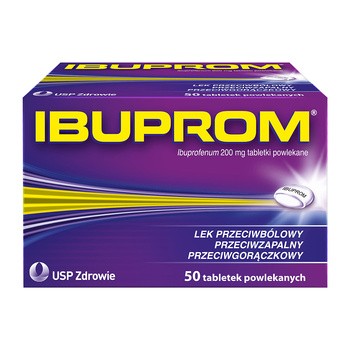 Ibuprom, 200 mg, tabletki powlekane, 50 szt.
