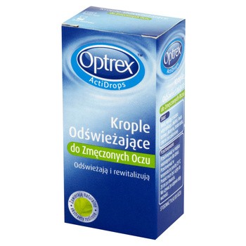 Optrex ActiDrops Odświeżające, krople do zmęczonych oczu, 10 ml