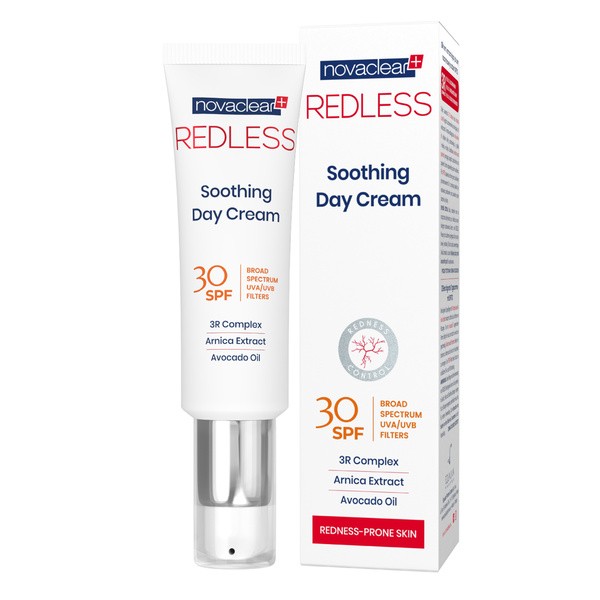 Novaclear Novaclear Redless, Creme kräftigend für Couperose-Haut für den Tag SPF 30, 50 ml — Inhaltsstoffe und Bewertung