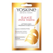 Yoskine Geisha Mask, maska na złotej tkaninie Sake, liftingująca i rozświetlająca SOS, 20 ml https://azcdn.doz.pl/image/d/product/d2844790-scale-180x180.png