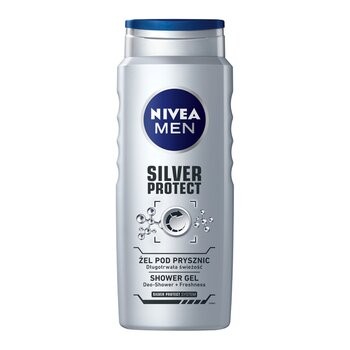 Nivea Men Silver Protect, żel pod prysznic, 500 ml