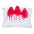 Ibra Makeup Blender Sponge, gąbeczki do makijażu, czerwone, 3 szt.