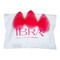 Ibra Makeup Blender Sponge, gąbeczki do makijażu, czerwone, 3 szt.