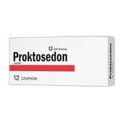Proktosedon, czopki doodbytnicze, 12 szt.