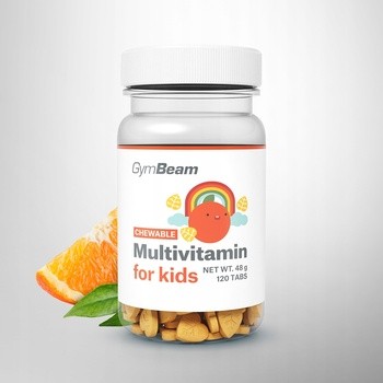 GymBeam Multiwitamina do ssania dla dzieci, tabletki, 120 szt.