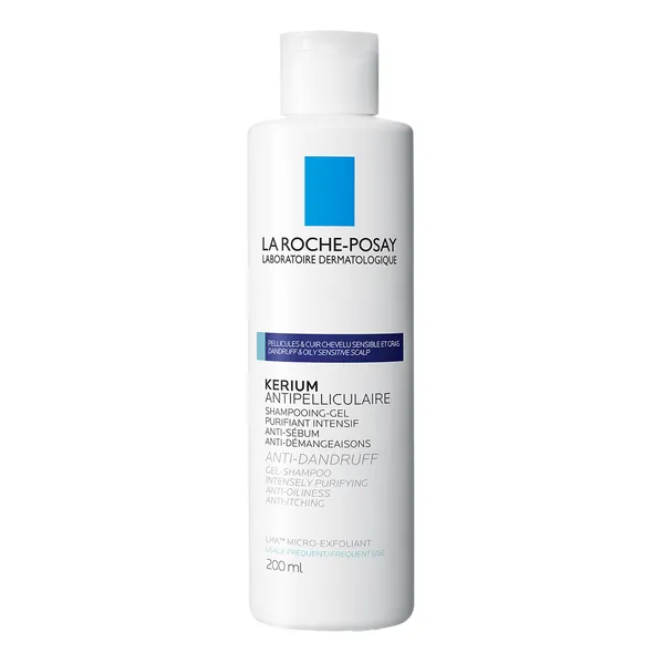 Kerium żelowy szampon przeciwłupieżowy 200ml [La Roche-Posay]