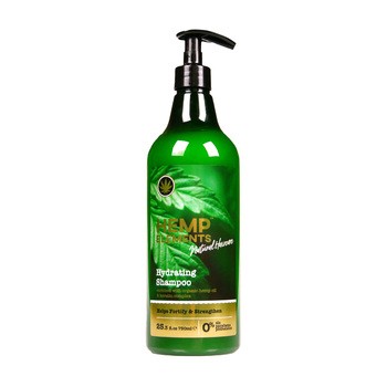 Hemp Elements, nawilżający szampon z olejem konopnym, 750 ml