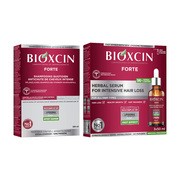 Zestaw Bioxcin Forte, serum do skóry głowy przeciw silnemu wypadaniu włosów, 3 x 50 ml + szampon ziołowy przeciw silnemu wypadaniu włosów, 300 ml https://azcdn.doz.pl/image/d/product/2f3be21a-scale-180x180.png