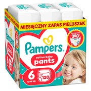 Pampers Active Baby Pants, 6, (13-19 kg), pieluchomajtki, 120 szt.