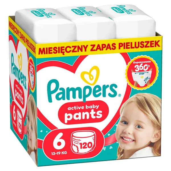 Набор подгузников-трусиков Pampers Active Baby Pants, размер 6, 120 шт + размер 3, 180 шт — фото 2