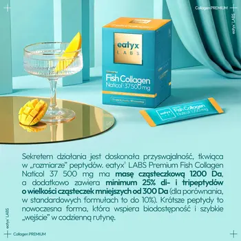 Eatyx Labs Premium Fish Collagen Naticol, saszetki z proszkiem, 30 szt.