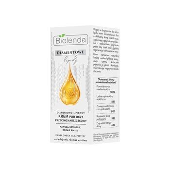 Bielenda Diamentowe Lipidy, przeciwzmarszczkowy krem pod oczy, 15 ml