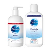 Zestaw Oilatum, Formuła Zaawansowana, emulsja do kąpieli, 400 ml + Formuła MED, krem, 300 ml
