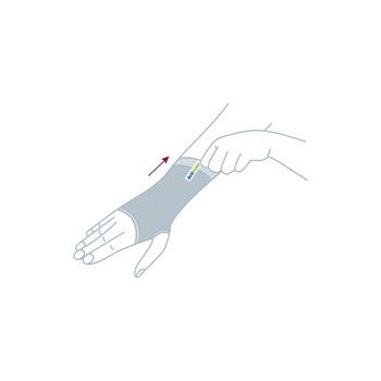 Actimove AC Wrist Support, opaska na nadgarstek dla osób z zapaleniem stawów, kolor beżowy, rozmiar M, 1 szt.