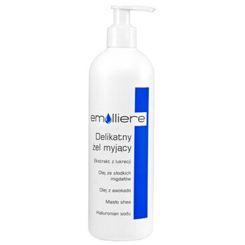 Emolliere, żel myjący, delikatny, 400 ml