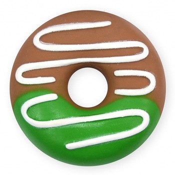 Pet Nova Pączek Donut z polewą, winylowa zabawka dla psa, 10 cm, 1 szt.