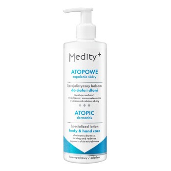 Medity+ Atopowe Zapalenie Skóry, specjalistyczny balsam do ciała i dłoni, 200 ml