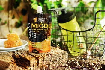 Pszczelarz Kozacki, miód sportowca, doypack, 100 g
