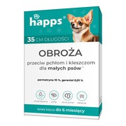 Happs, obroża przeciw pchłom i kleszczom dla małych psów, 35 cm, 1 szt. https://azcdn.doz.pl/image/d/product/ba6b3fd7-scale-180x180.png