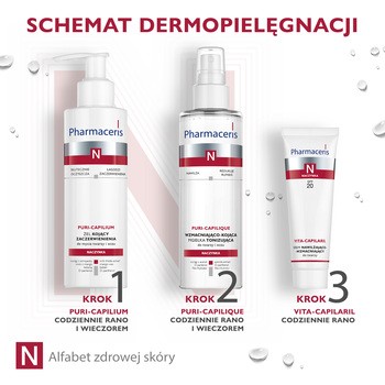 Pharmaceris N Puri-Capilique, tonik-mgiełka wzmacniający naczynia, 200 ml