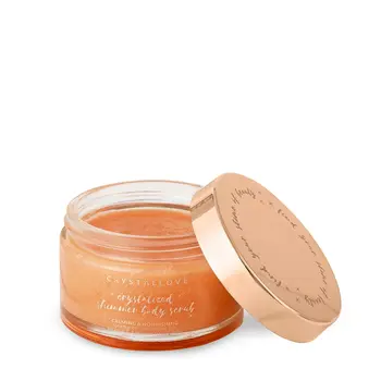 Crystallove, peeling do ciała z kwarcem różowym, 200 g