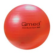 Qmed ABS Gym Ball, piłka rehabilitacyjna z systemem ABS i z pompką, średnica 55 cm, czerwona, 1 szt.