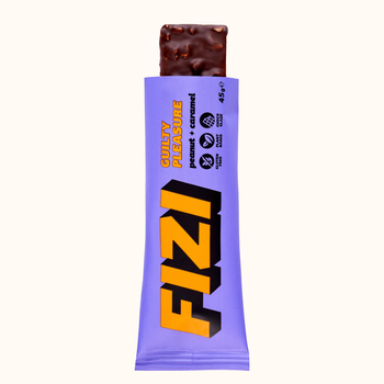 Fizi, Peanut + Caramel, Guilty Pleasure, baton orzechowo-karmelowy, 45 g